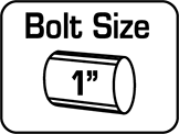 Bolt Size: 1 inch