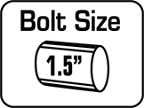 Bolt Size: 1.5 inch