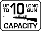 Capacity: 10 Long Gun
