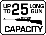 Capacity: 25 Long Gun