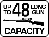 Capacity: 48 Long Gun