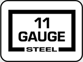 Steel: 11 gauge