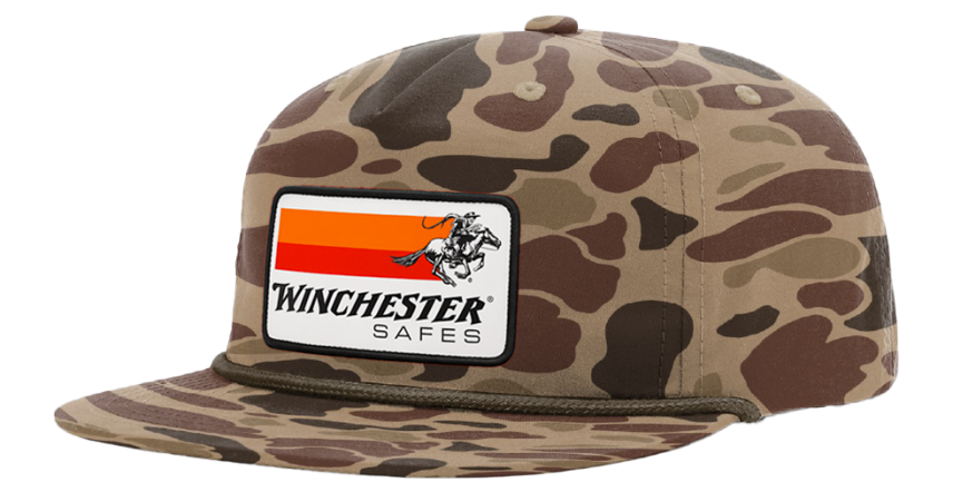 Winchester Safes Retro Patch Hat (camo)